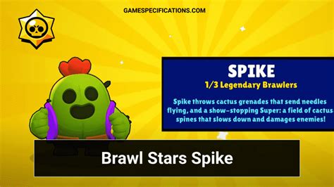 Brawl Stars Spike - Introducing The Legendary Character In The Game ...