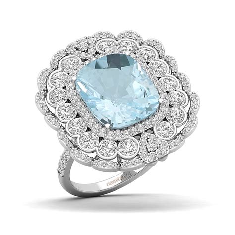 Buy Aquamarine Stone Ring for Men-Women at Best Price in India