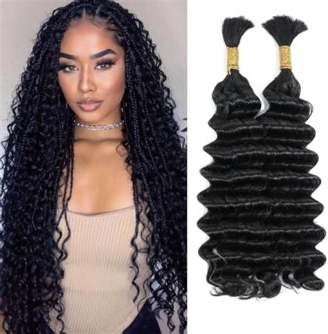 Amazon Human Braiding Hair For Boho Braids 18 Inch 2 Bundles Deep