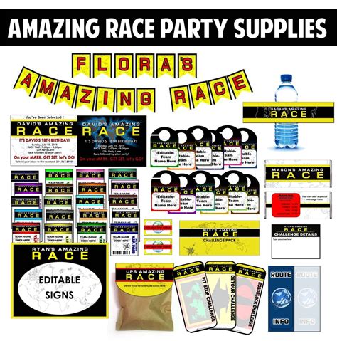 Amazing Race Party Ideas For Pit Stops Challenges Clues And Supplies