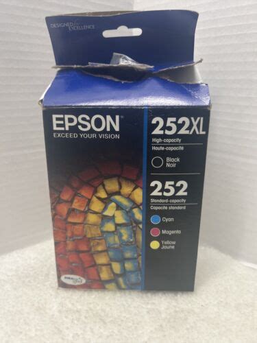 Epson 252xl Black 252 Color Cmy Ink 4 Pack Expired 223 Check Photos Ebay