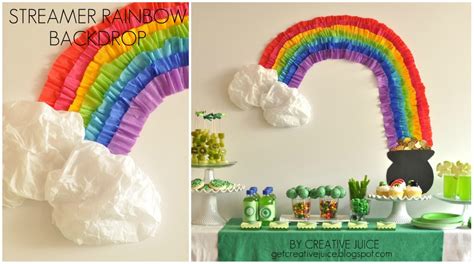 {tutorial} rainbow party streamer backdrop