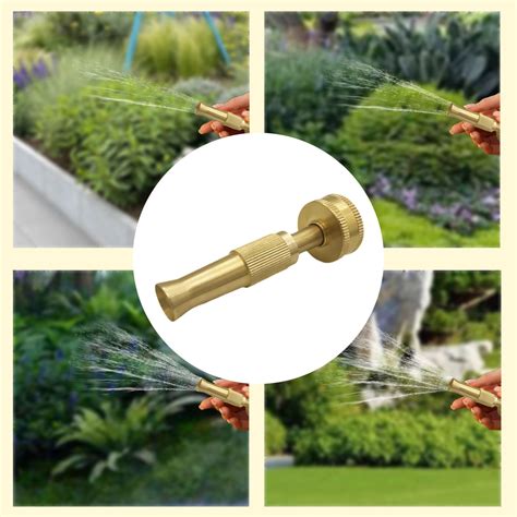 Hilehuti Water Pipe Nozzle,4 Inches Copper Garden Hose High Pressure ...