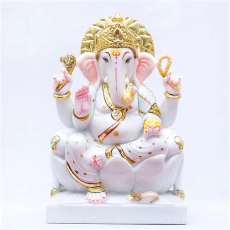 White Marble Ganesh Ji Statues Home At Rs 16500 In Alwar ID 24313686412