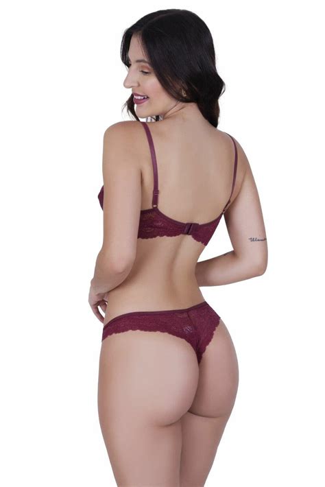 Comprar Conjunto De Lingerie Renda Terra E Mar Suti Sem Bojo E