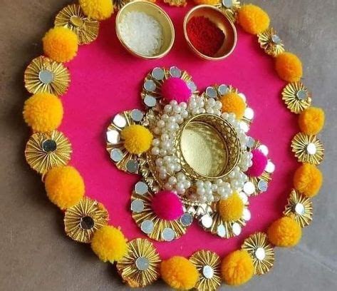 Pin By P D On Decoration Wedding Crafts Diy Thali Decoration Ideas