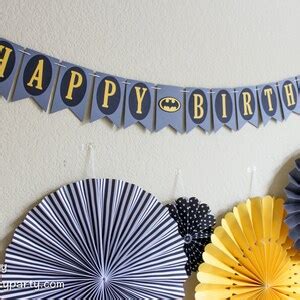 Batman Birthday Banner / Batman Party / Batman Banner / Happy - Etsy