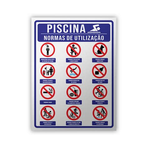 Placa Piscina Normas De Utiliza O