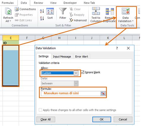 Cara Bikin Data Validation Di Excel Sinau