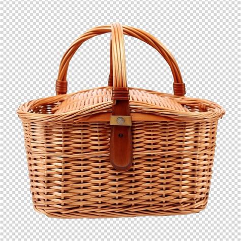 Premium PSD Isometric Picnic Basket Isolated On Transparent Background