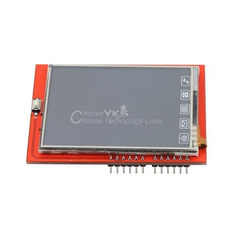 Купить 24 дюймовый 24 Tft Lcd щит Sd сокета сенсорный модуль панели для Arduino ООН R3 новых