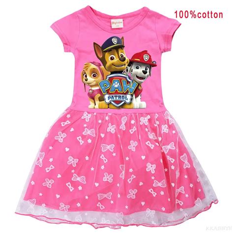 Kids Girls Clothing Baby Girl Paw Patrol Dresses Cartoon Children Sport