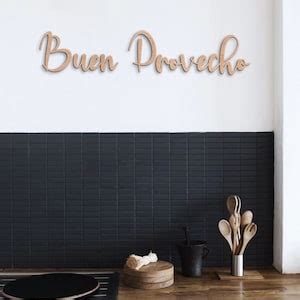 Buen Provecho, Buen Provecho Kitchen Sign, Kitchen Wood Sign, Buen Provecho Sign, Dining Room ...