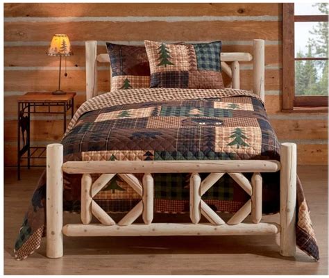 Castle Creek Diamond Cedar Log Bed Everything Log Homes