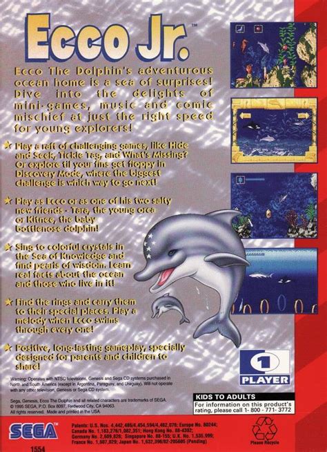 Ecco Jr Box Shot For Genesis Gamefaqs