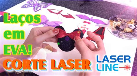 Laserline C 40 Corte Laser De Laços Em Eva Youtube