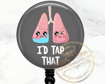 Funny Respiratory Therapist Badge Reel Retractable Etsy