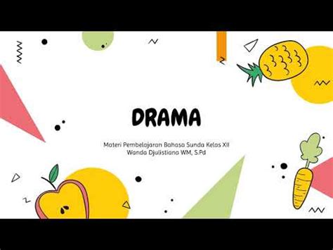 DRAMA Materi Pembelajaran Bahasa Sunda Kelas XII YouTube