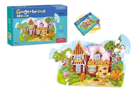 Rompecabezas Puzzle 35 Pzas Grandes Casa De Jengibre Cuento MercadoLibre