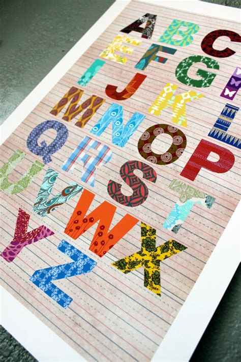 Items similar to Alphabet Wall Poster on Etsy