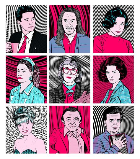 Psychedelic Twin Peaks Characters on Behance