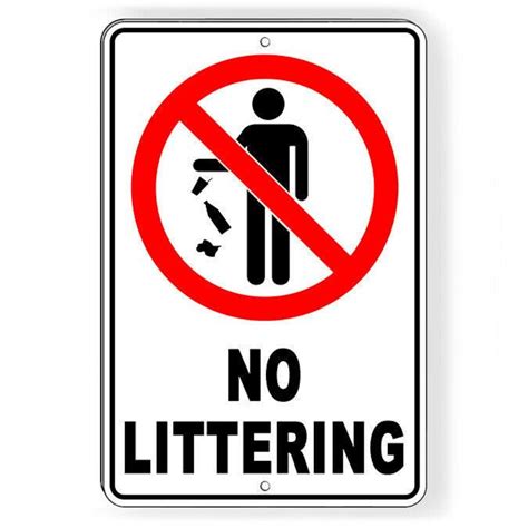 No Littering Metal Sign Trash Dumping Please Do Not Litter Etsy Uk