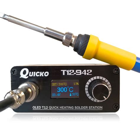 2019 Quicko T12 942 MINI soldering station with EU adapter 24V3A solder ...