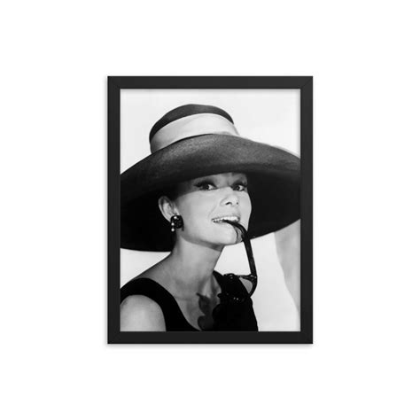 Audrey Hepburn Framed Poster Sex Symbol Actress Gift Etsy