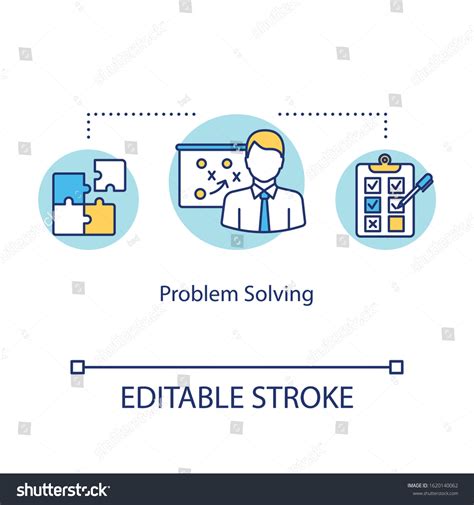 Problem Solving Concept Icon Cognitive Process Stock Vector Royalty