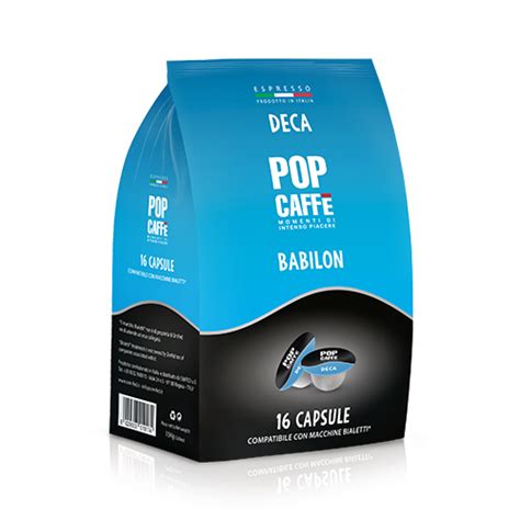 16 capsule Pop Caffè Babilon miscela Deca compatibili Bialetti