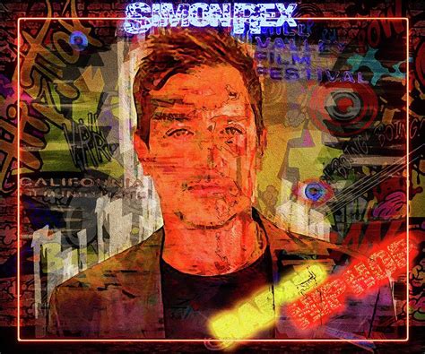 Celebrity Music Artists Simon Rex Artwork Mixed Media By Luettgen Vidal Fine Art America