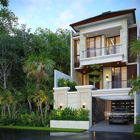 Facadedesign Mr FRD Villa Bali House 3 Floors Design Jakarta