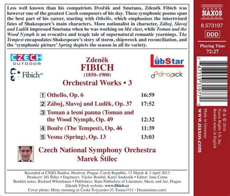 Czech National Symphony Orchestra Marek Štilec Fibich Orchestral