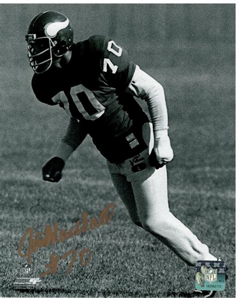 Jim Marshall Minnesota Vikings Autographed Signed 8x10 Photo