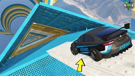 Gta Online Mega Rampa Xxl Gare Parkour Gta Ita Youtube