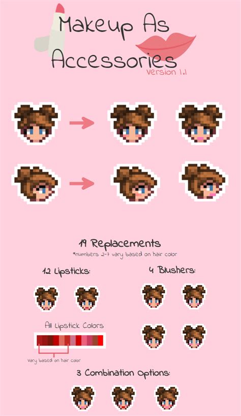 Makeup As Accessories At Stardew Valley Nexus Mods And Community