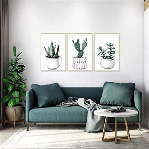 Artbyhannah Botanical Wall Art Canvas Plant Wall Art With Tropical