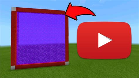 Minecraft Pe How To Make A Portal To The Youtube Dimension Mcpe