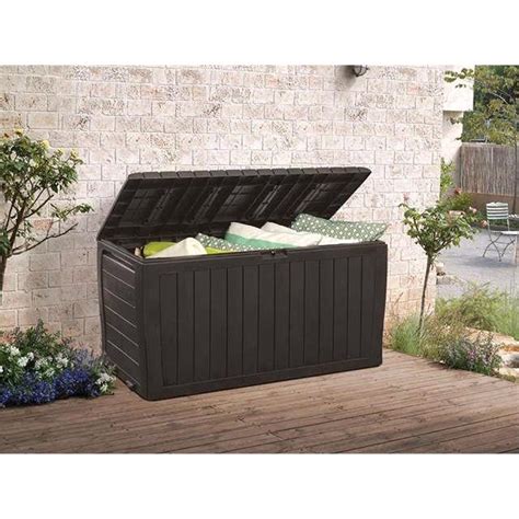 Keter Marvel Plus Litres Garden Storage Box Black Micksgarage