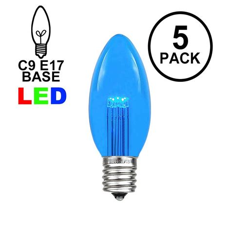 C9 Smooth Glass LED Bulbs - Novelty Lights.com