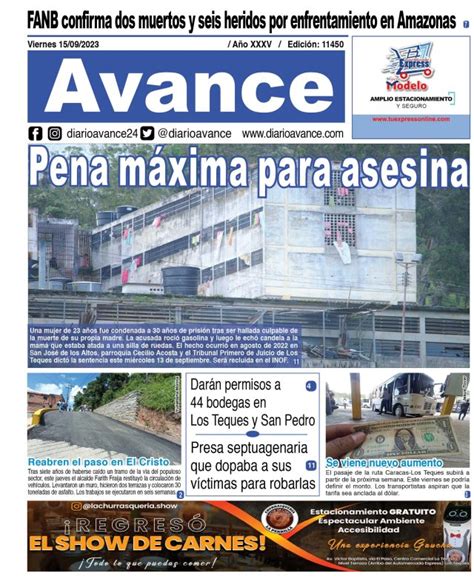 Portadas De Este Viernes 15 De Septiembre De 2023