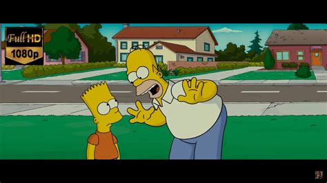 The Simpsons Movie Homer Dares Bart To Skateboard To Krusty Burger