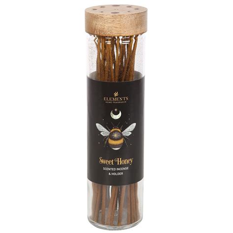 Dark Forest Sweet Honey Glass Incense With Burner 30 Sticks Magick