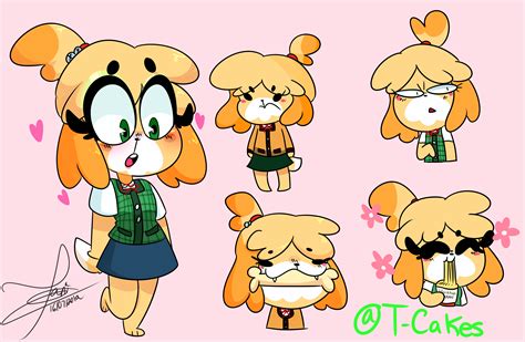 animal crossing-fanart- Isabelle doodles uwu by T-Whiskers on DeviantArt