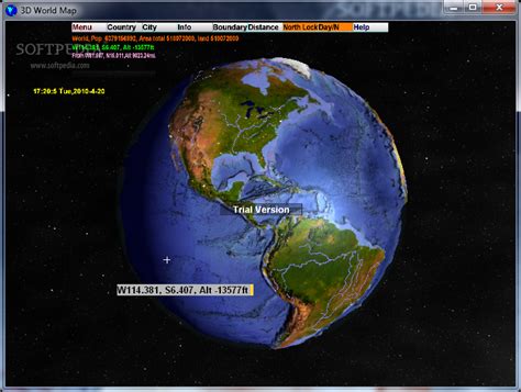 3D World Map 2.1 - Download, Review, Screenshots