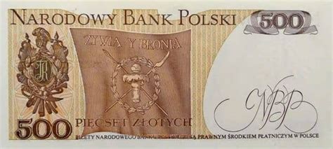 Billete 500 Zlotych Polonia Foronum