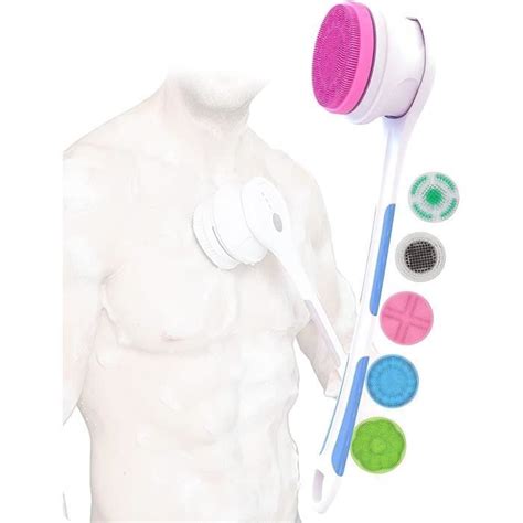 Brosse De Bain Lectrique En Brosse De Douche En Silicone Pour Le