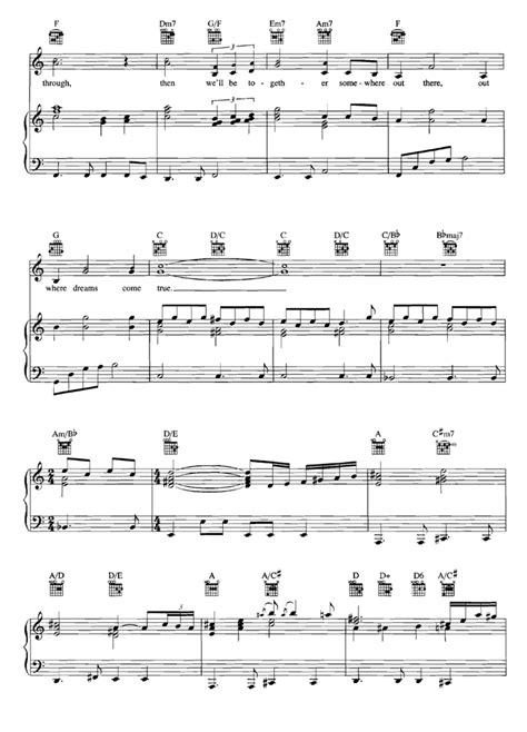 SOMEWHERE OUT THERE Piano Sheet music | Easy Sheet Music