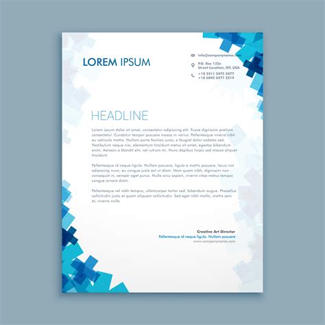 business style corporate letterhead template vector design illu