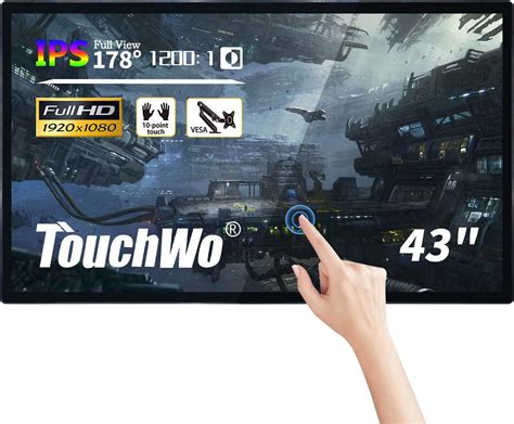 Touchwo 43 Inch Interactive Touchscreen Monitor Digital Electronic